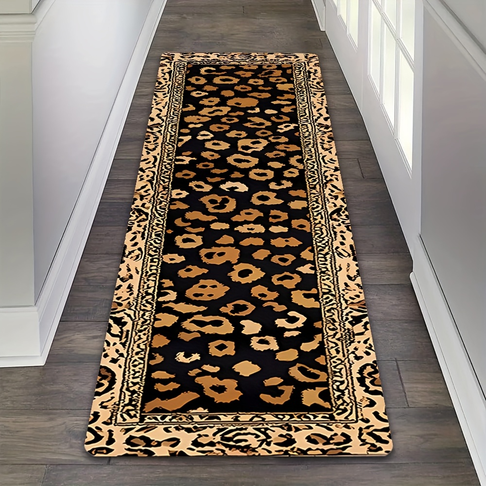 Commercial Printing Supplies Usa - Karpet Panjang Motif Leopard dengan Pinggiran,