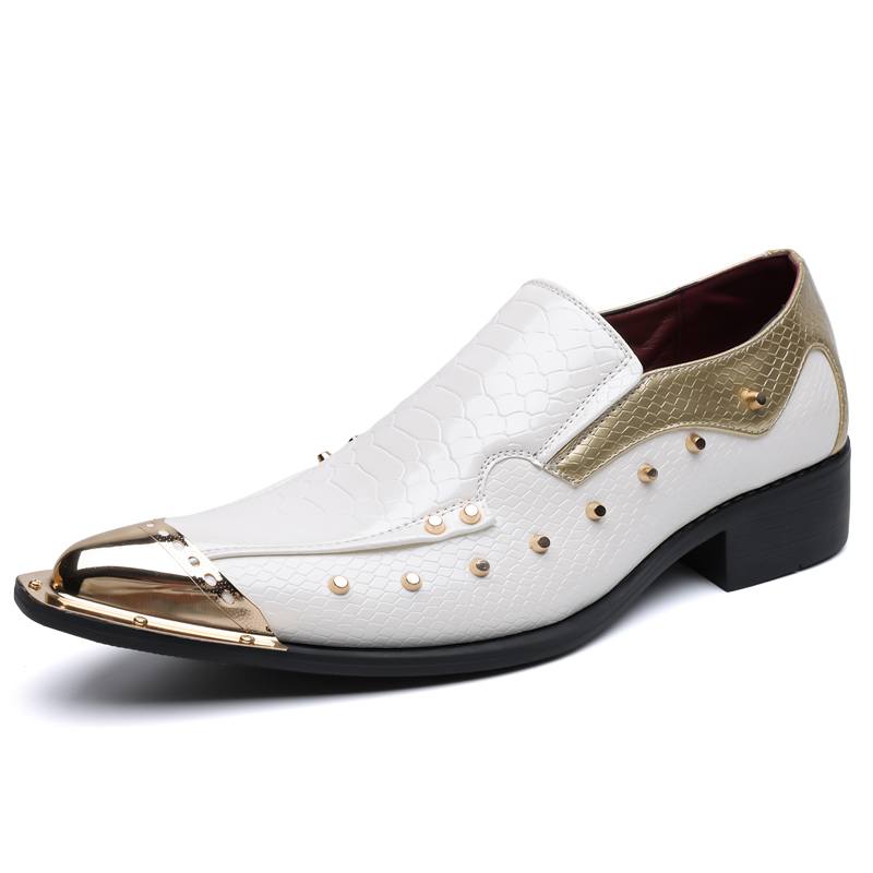 Commercial Print Model - Sepatu Pria Musim Gugur Motif Python