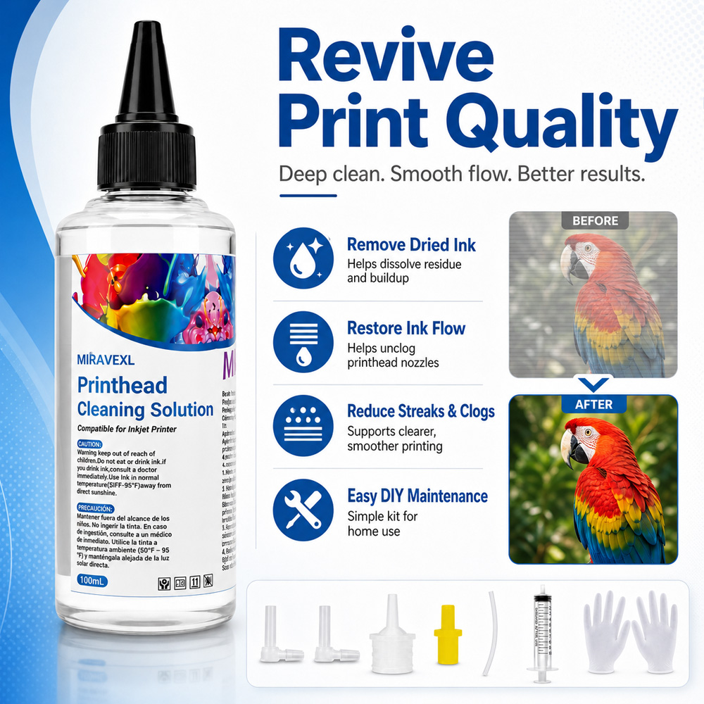 MIRAVEXL Larutan Pembersih Pri - Sublimation Ink 100Ml ulasan dan harga