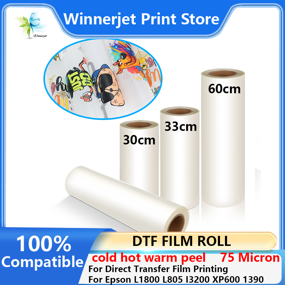 30cm 33cm 60cm*100m Gulungan F - Dtf Hot Peel Film ulasan dan harga